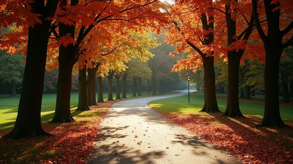 Is Your Child Falling Behind in French Immersion? How to Catch Up 3 A forested autumn path curving through a Canadian park