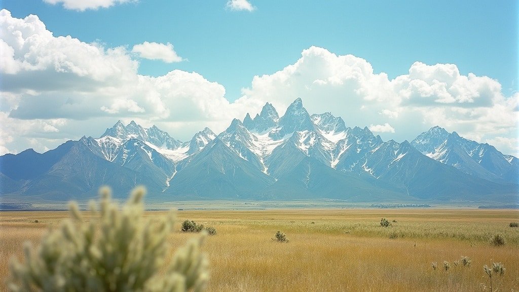 The Teton mountain range over high-plains Wyoming ranchland, representing the Steamboat Legacy Scholarship program